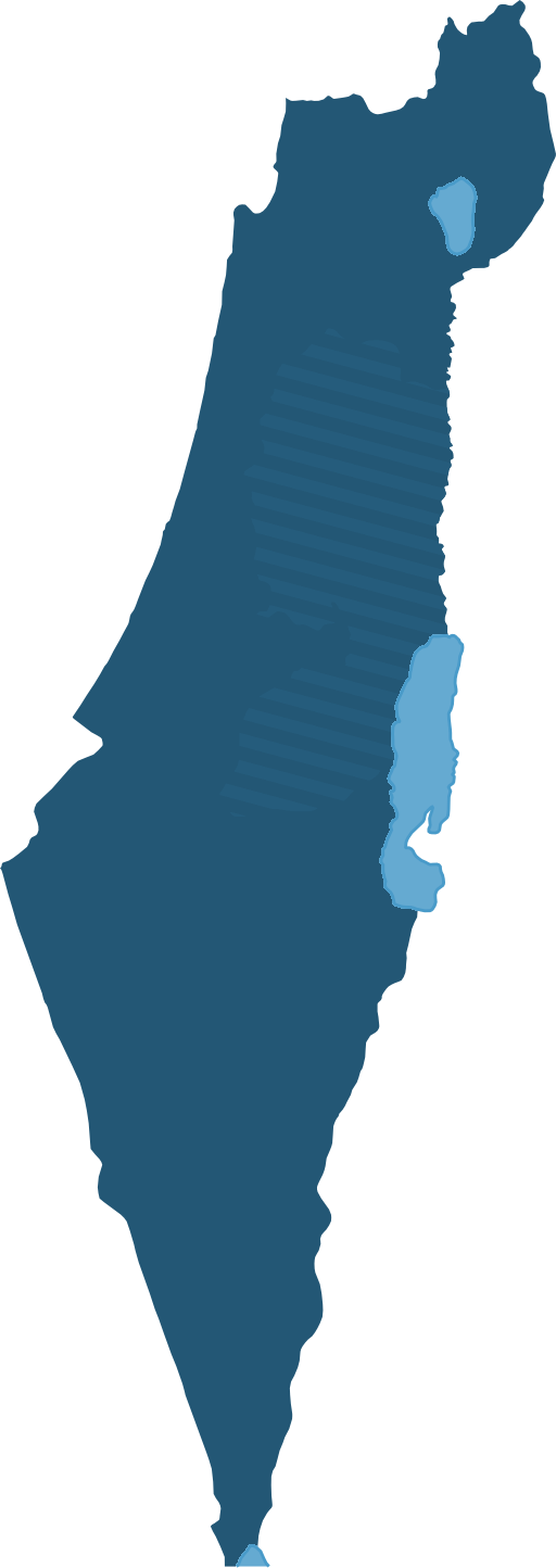 מפת מדינת ישראל - בדק בית לפי ישובים
